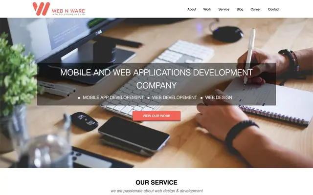 WebNWare Info Solutions Private Limited website