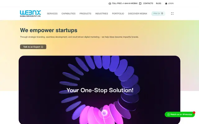 WebNX Global Services Private Limited website