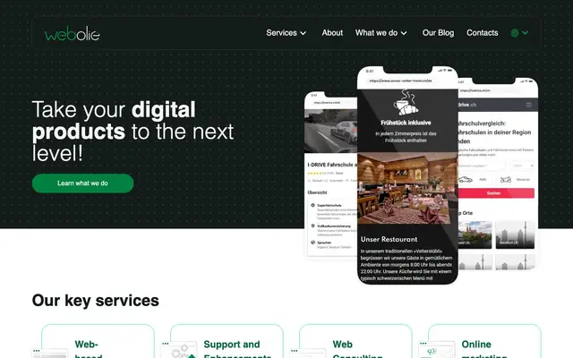 Webolie Ltd website