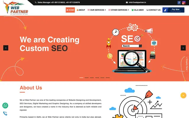 Web Partner website