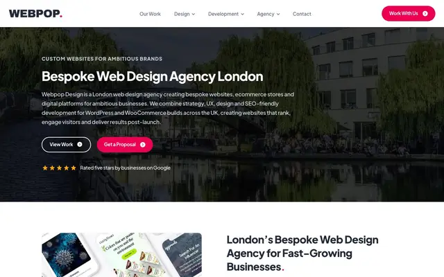 Webpop Design website