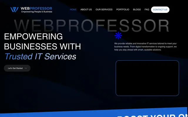 Web Professor website