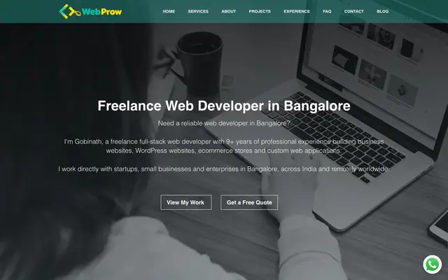 Webprow website