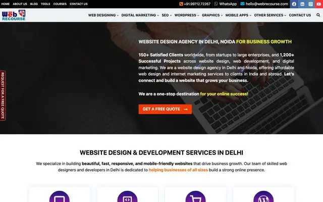 WebRecourse - Website Designing, Web Development, SEO & Digital Marketing Services Company In Delhi, India website