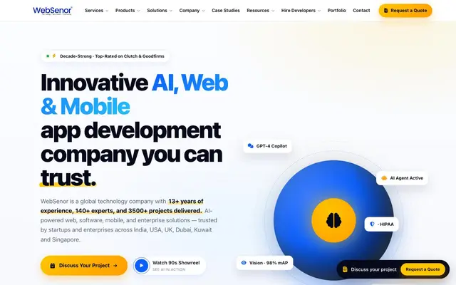 WebSenor website