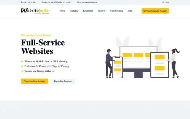 Websitebutler website