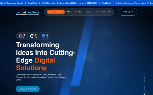 Webskitters Technology Solutions Pvt. Ltd website