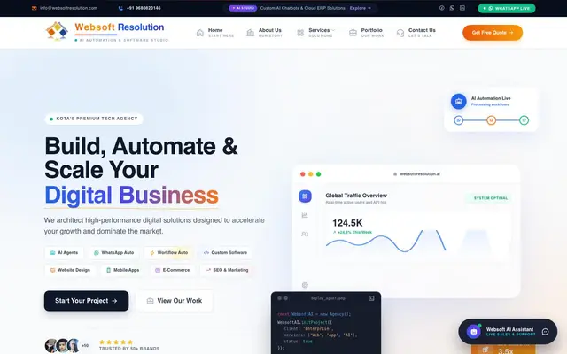Websoft Resolution website