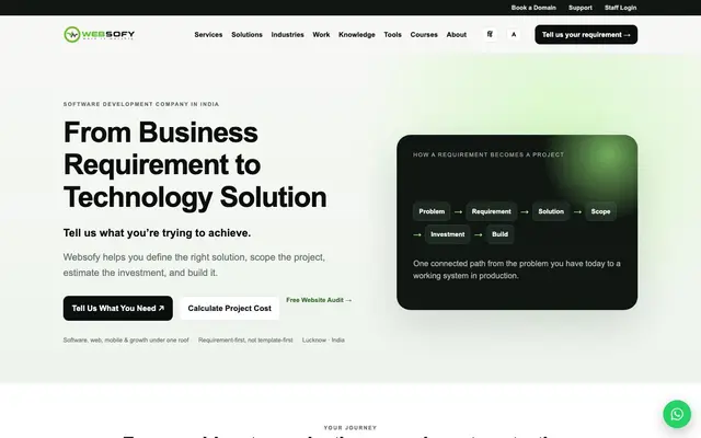 Websofy Software Private Limited website