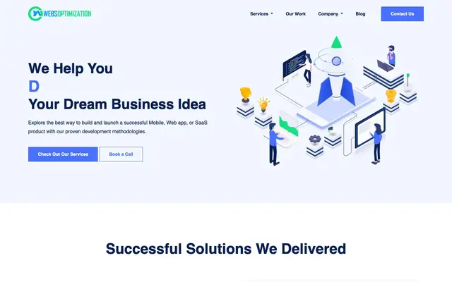 Webs Optimization Software Solution website