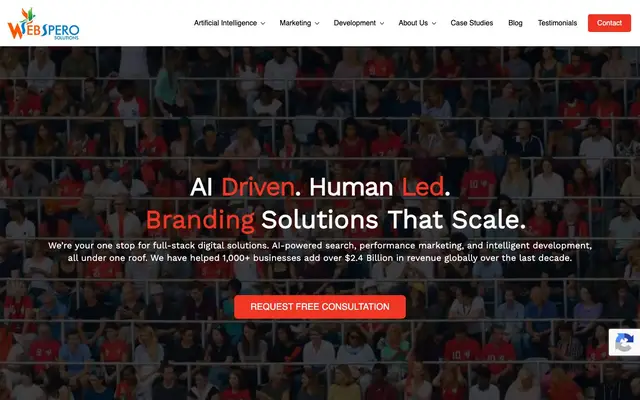 WebSpero Solutions website