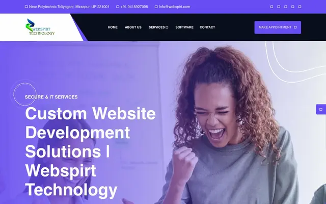 Webspirt Technology Pvt Ltd Best Software/Website/Mobile App Development Company in Lucknow website