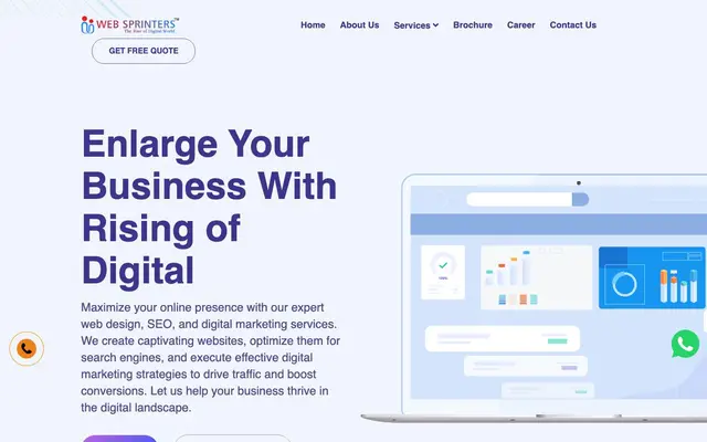 Web Sprinters website