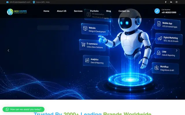 Web Steppe Technologies website