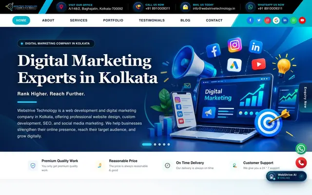 Webstrivetechnology- Website Design & Digita… website