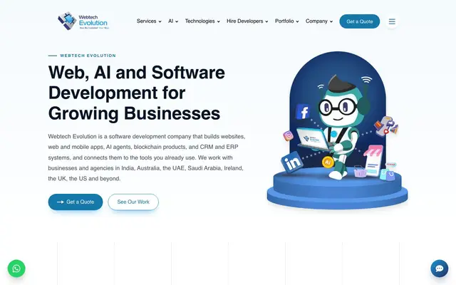 Webtech Evolution website
