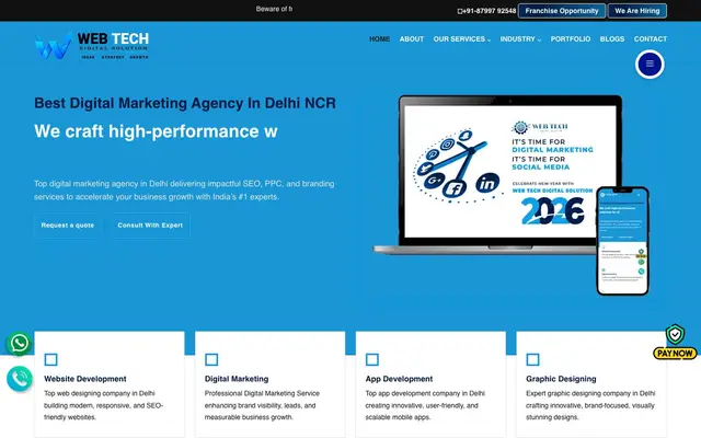 Digital Marketing Agency | Web Tech Digital Solution website