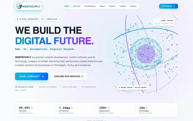 WEBTECHFLY website