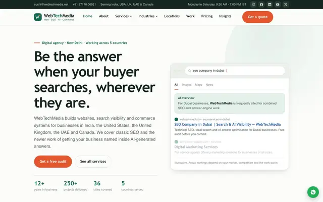 Web Techmedia website