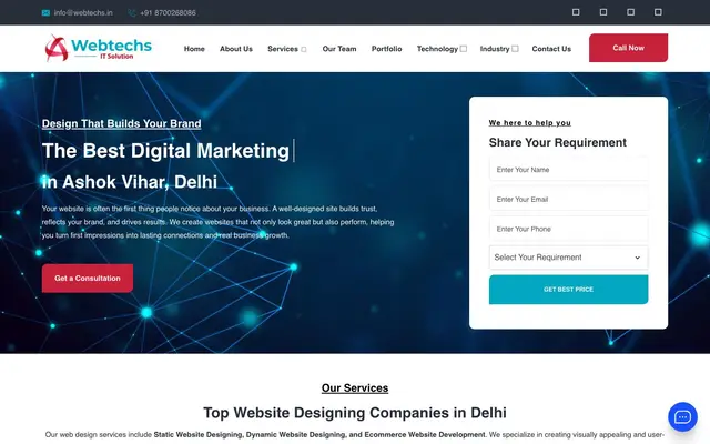 Webtechs IT Solution website