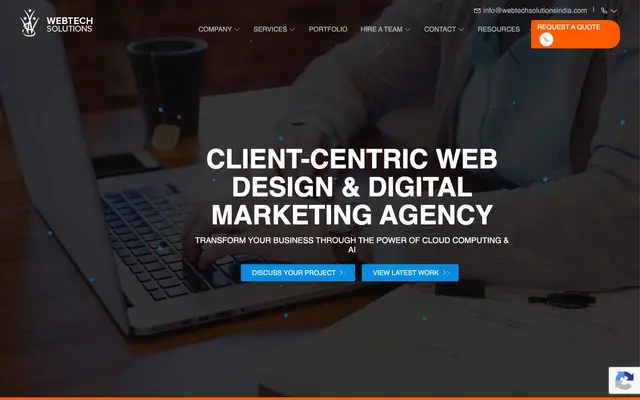 Webtech Solutions website