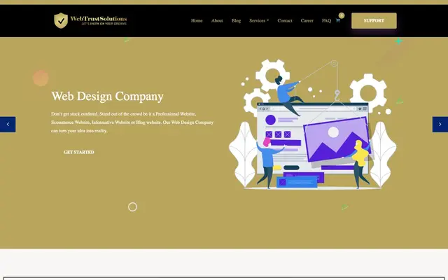 Webtrust solutions website