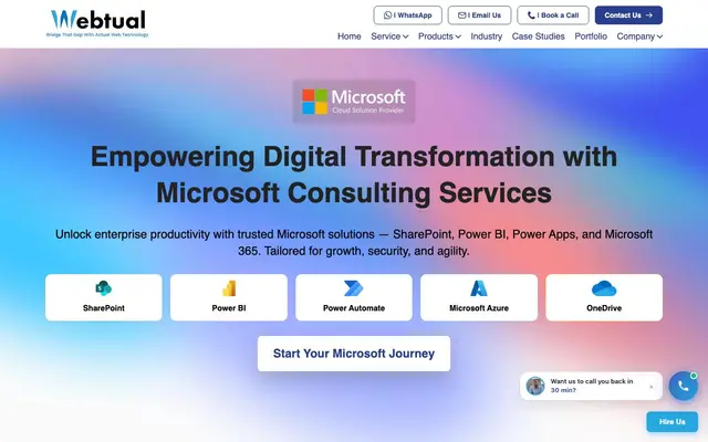 Webtual Technologies Pvt.Ltd website