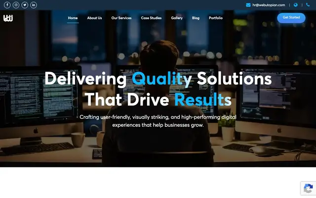 WebUtopian Technologies website