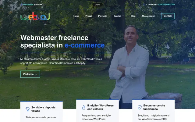 WEBVAI.IT - WordPress Web Designer - Jaume Garcia website