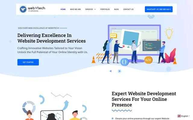 Webvtech Website Design, Graphic design & eCcommerce Solutions Company website