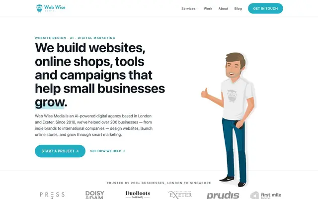 Web Wise Media website
