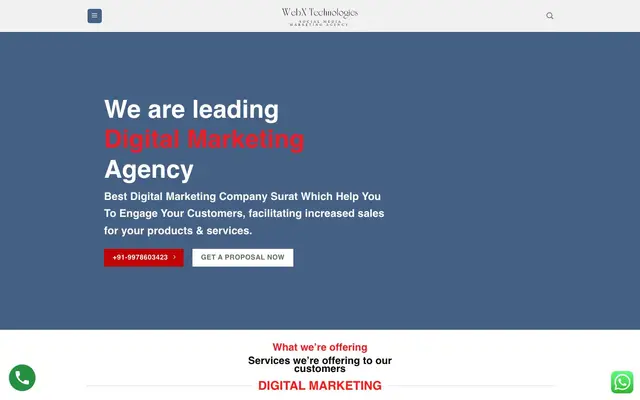 Webx Technologies website