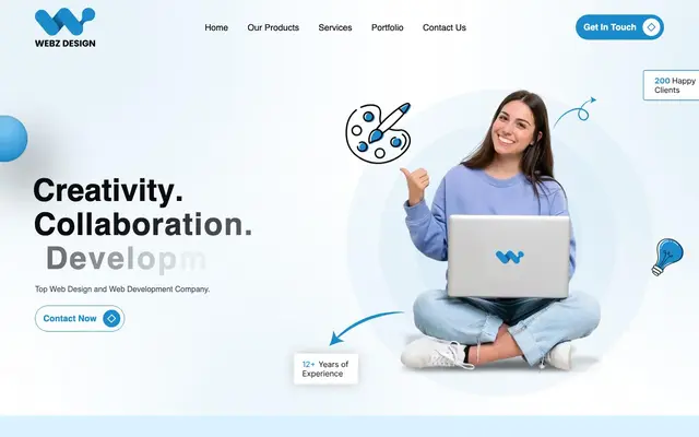 Webz Design website