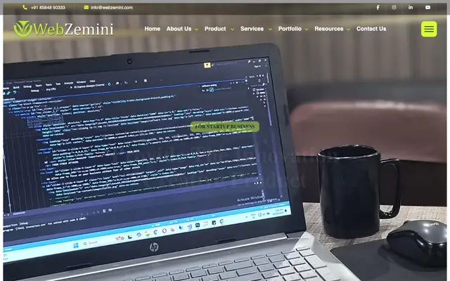 Webzemini Software, Best Software Company in Kolkata website