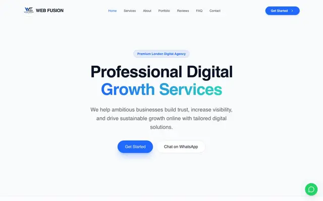 Webfusion - web design london website