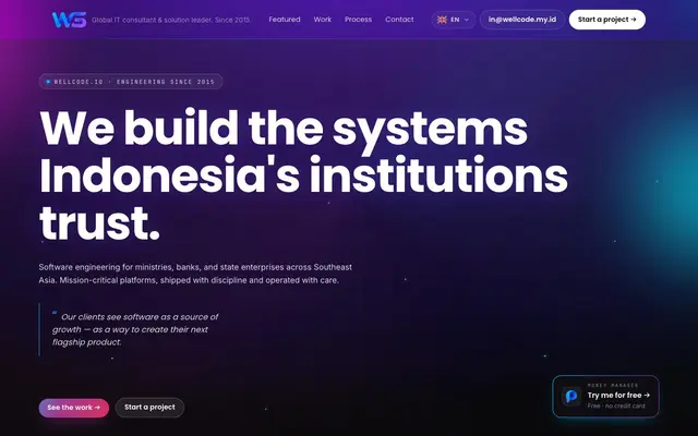 Wellcode.IO website