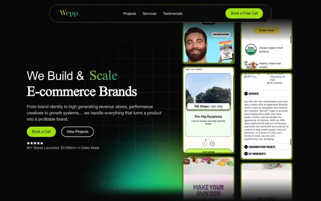 Wepp Design Studio website