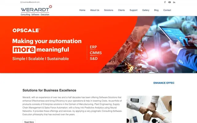 OPSCALE - Werardt Systemss Pvt. Ltd. website
