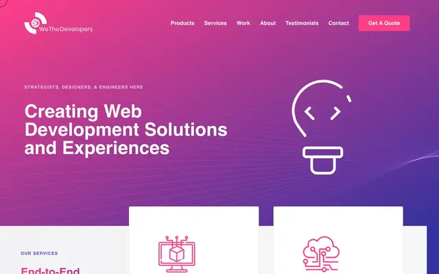 WeTheDevelopers website