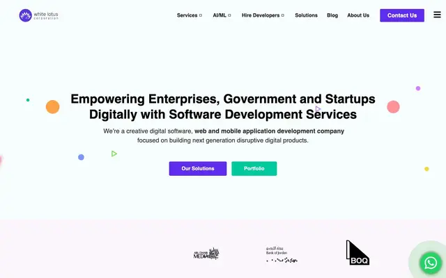 Whitelotus Corporation Pvt. Ltd website