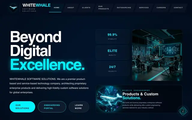 Whitewhale Software Solutions Pvt.Ltd., website