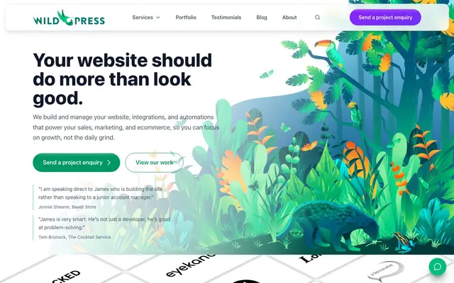 WildPress website