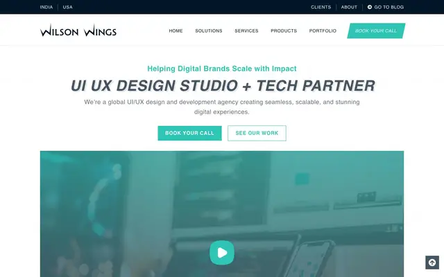 Wilson Wings – Design, Branding & Development Agency website