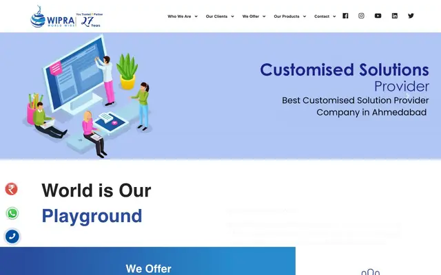 Wipra world wide website