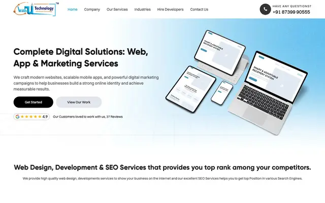 WITH U Technology Pvt Ltd website