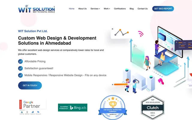 WIT Solution Pvt Ltd website