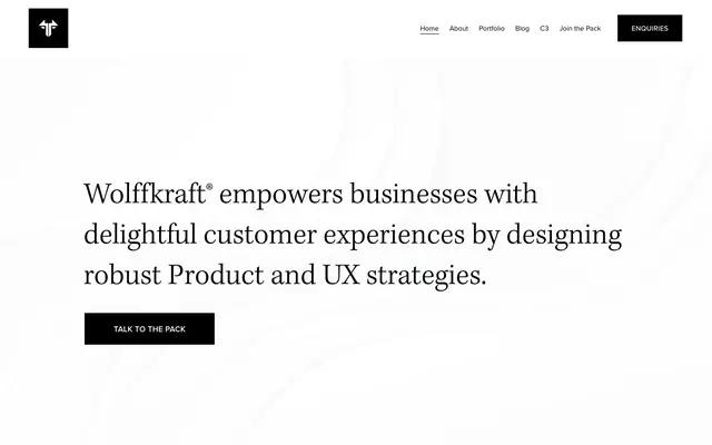 Wolffkraft Design Studio website