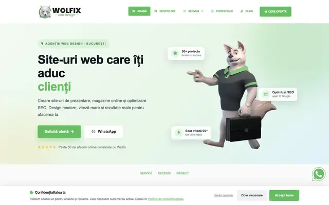 Wolfix Web Design website