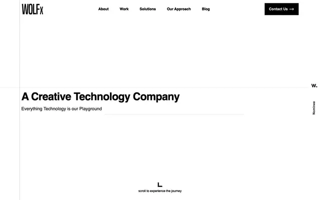 WOLFx Digital Agency website
