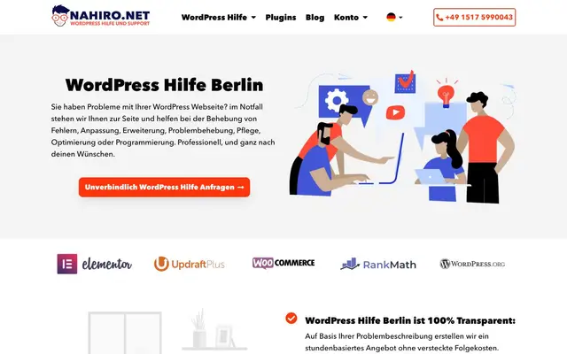 Wordpress Hilfe, Support, Beratung Berlin website